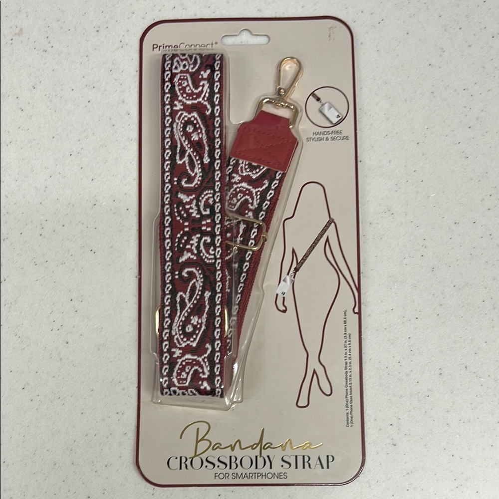 Red Bandana Crossbody Strap